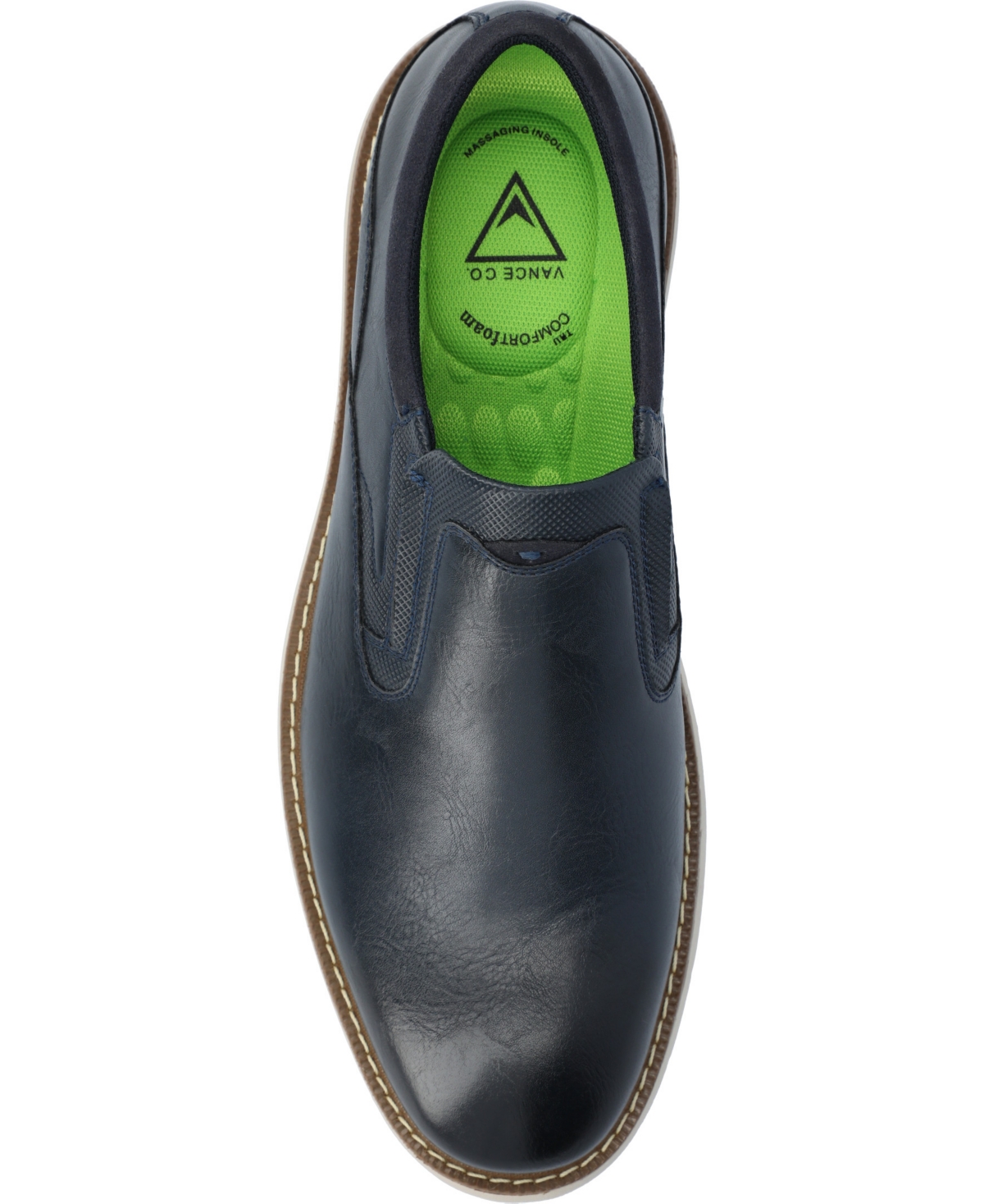 Vance Co. Men's Willis Tru Comfort Foam Slip-On Round Toe Loafer