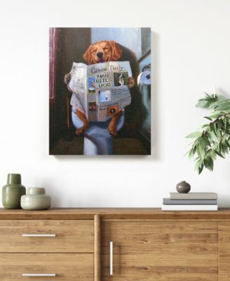 'Dog Gone Funny' Graphic Art Print On Wrapped Canvas Wall Art, 20" x 16"