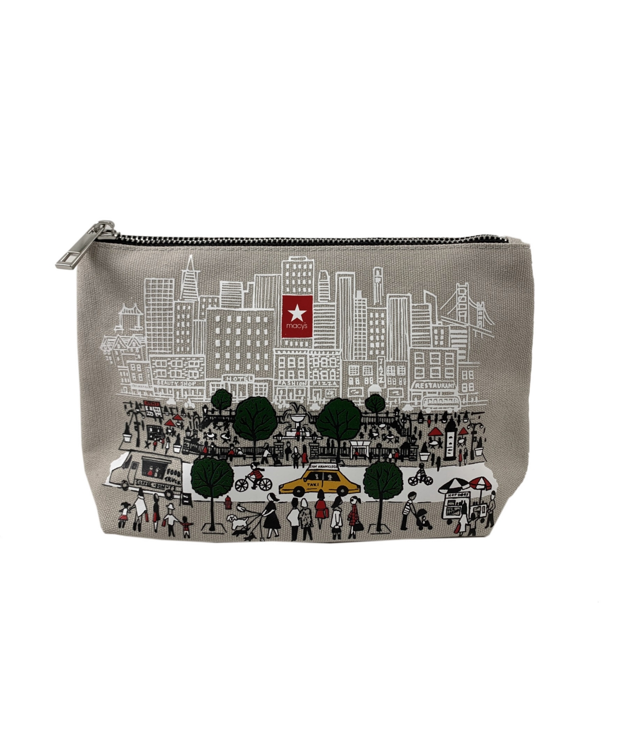 San Francisco Cosmetic Bag, Created for Macy's - Gray