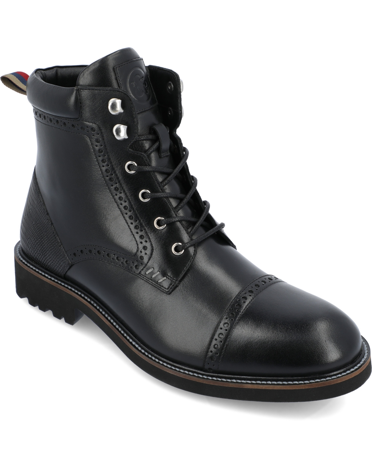 Thomas & Vine Men's Tyrus Tru Comfort Foam Cap Toe Ankle Boots In Black