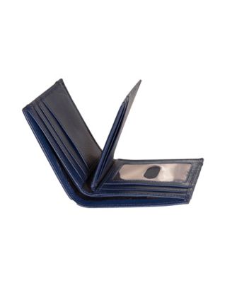 Men's Logo Rubber Leather Bifold Wallet