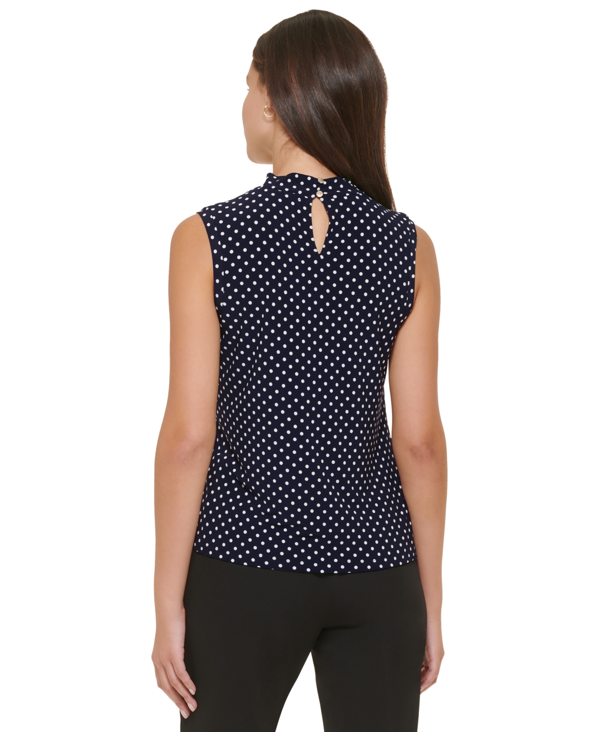 Tommy Hilfiger Women's Knot-Neck Top -ivy