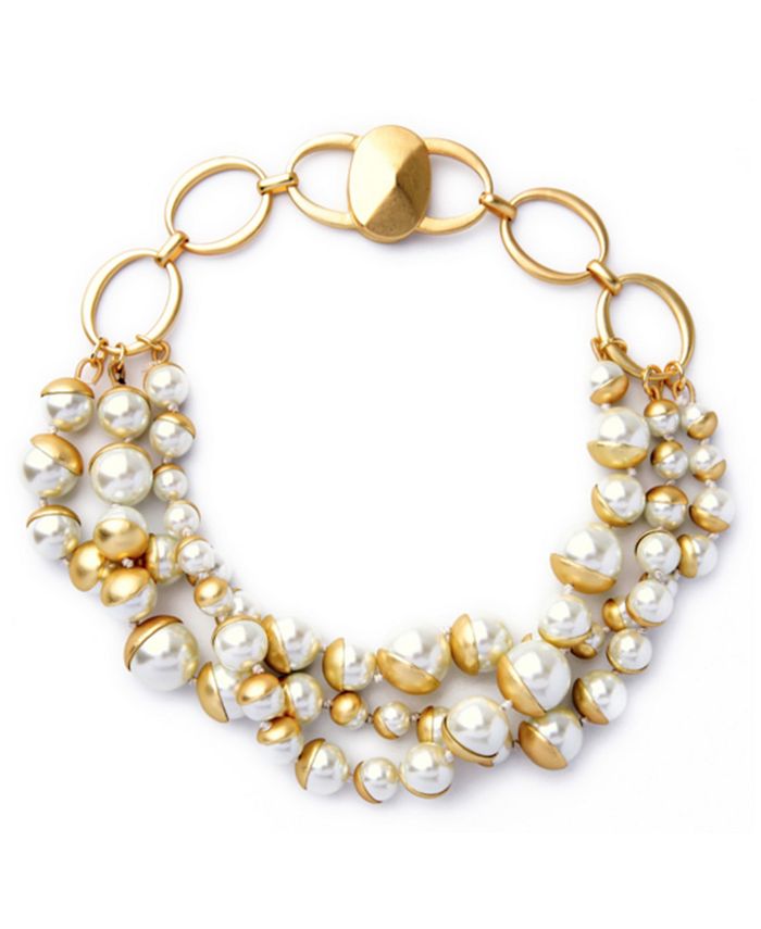 Accessory Concierge Women's Imitation Pearl Cluster Necklace Macy's