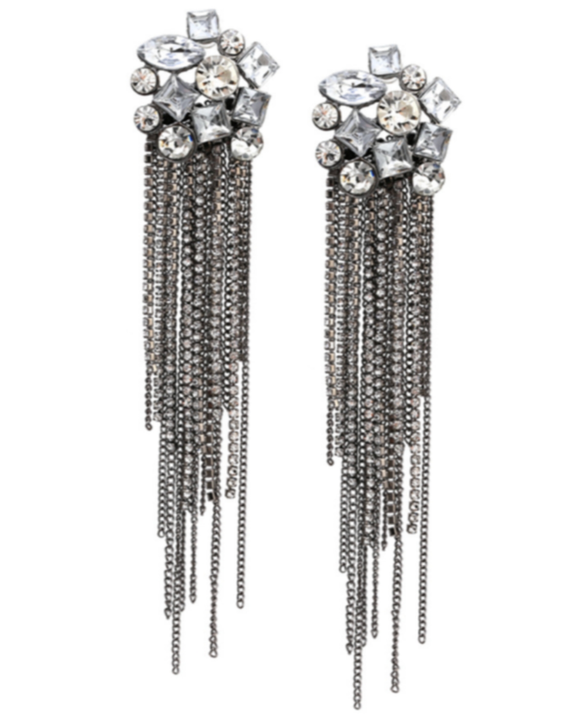 Accessory Concierge Women's Gem Bouquet Drop Earrings In Clear