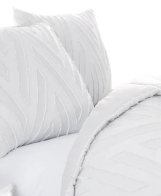 Southshore Fine Linens Chevron Clipped 3-Pc. Jacquard Comforter Set, Twin