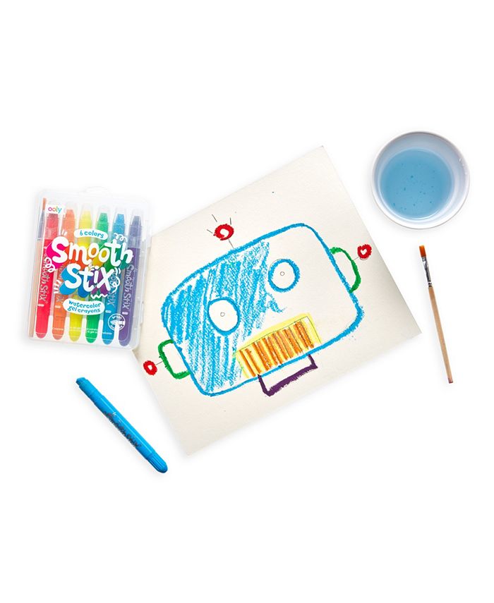 Ooly Smooth Stix Watercolor Gel Crayons 6 Piece Colors Set Macy's