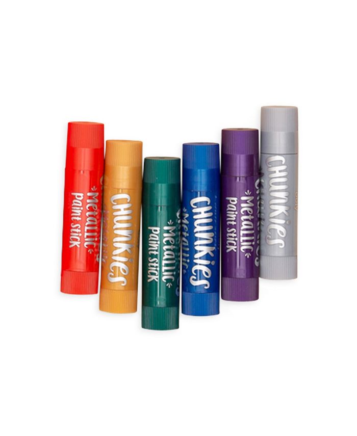 Ooly Chunkies Paint Sticks Metallic Colors 6 Piece Set Macy's