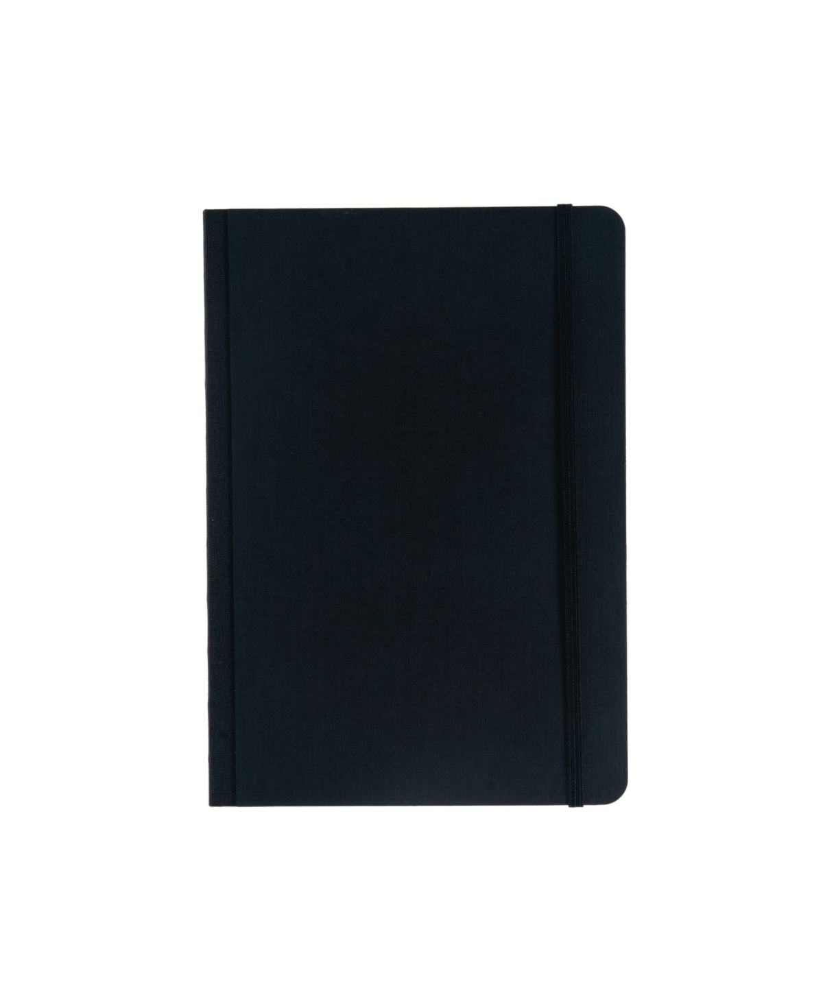 Ecoqua Plus Fabric Bound Lined A5 Notebook, 5.8" x 8.3" - Black
