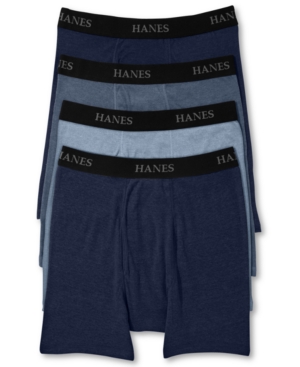 Hanes Platinum - Classic Cotton - 4 Tagless Boxer Briefs
