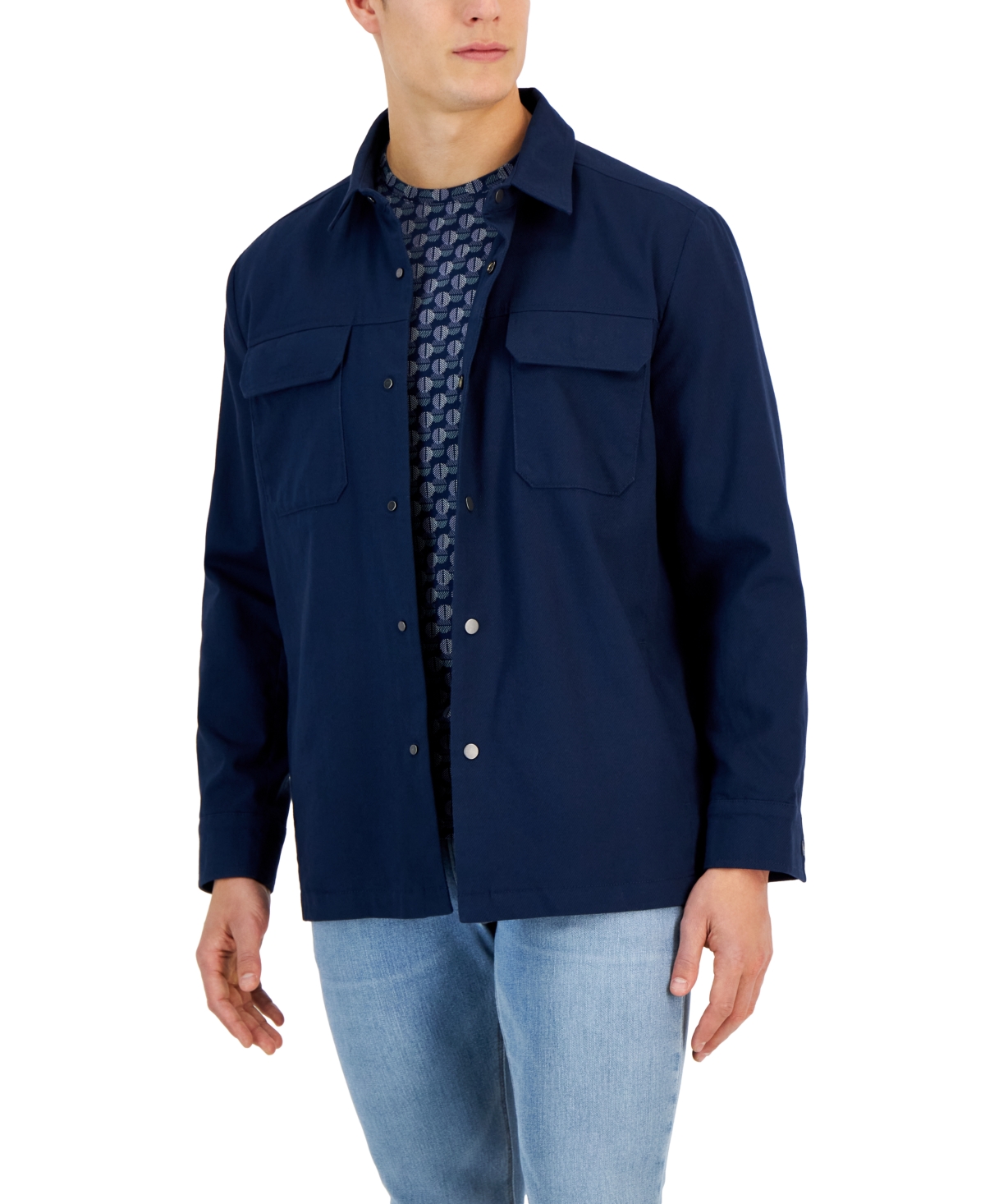 Alfani Men's Utility Fourpocket Shirt Jacket, Created For Macy's In