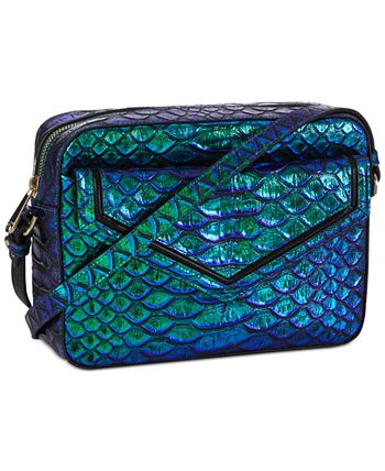 Great Brahmin Handbag Remy Denim Blue Melbourne Leather Crossbody Shoulder  Bag