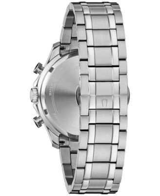Men's Chronograph Classic Diamond (1/8 ct. t.w.) Stainless Steel Bracelet Watch 44mm, A Macy's Exclusive Style