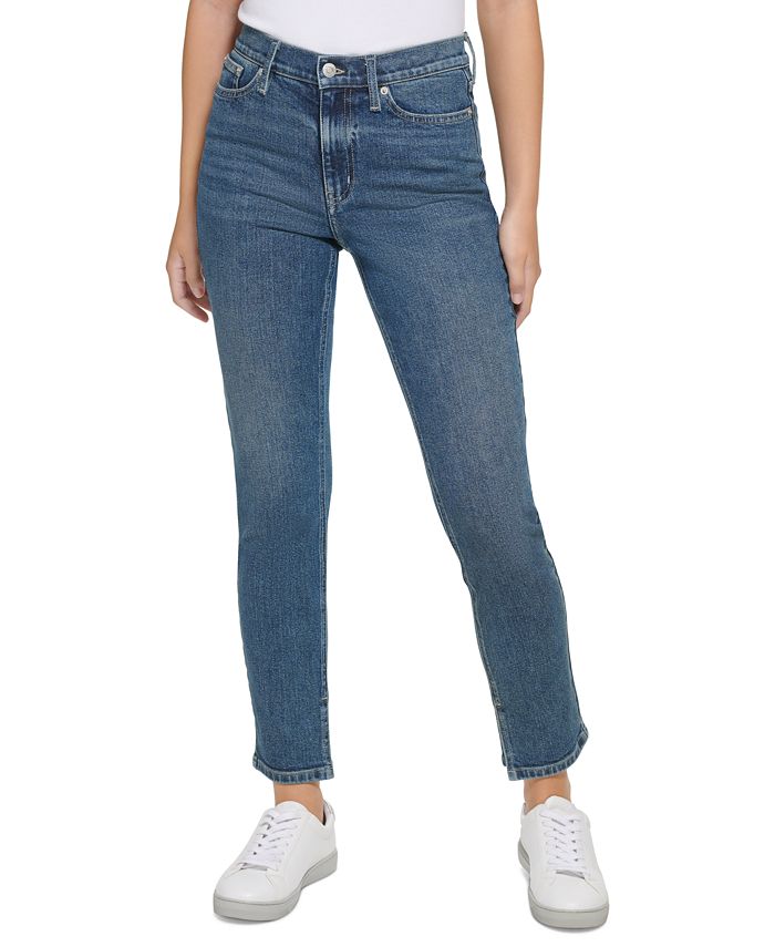 Calvin Klein Jeans Women's High-Rise Slim-Leg Jeans - Macy's