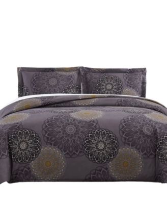 Midnight Floral 3-Pc. Comforter Set, King
