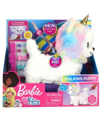 Barbie Walking Puppy Set 10 Piece Macy s