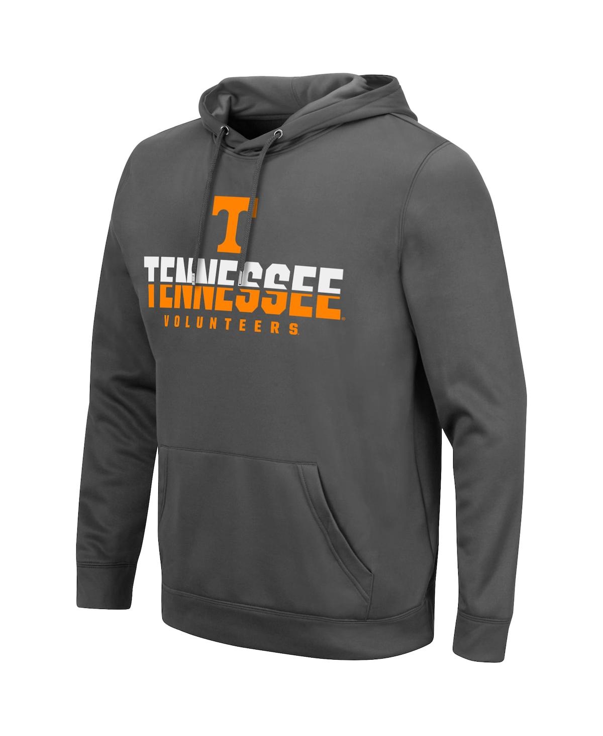 Colosseum Men's  Charcoal Tennessee Volunteers Lantern Pullover Hoodie In Charcoal