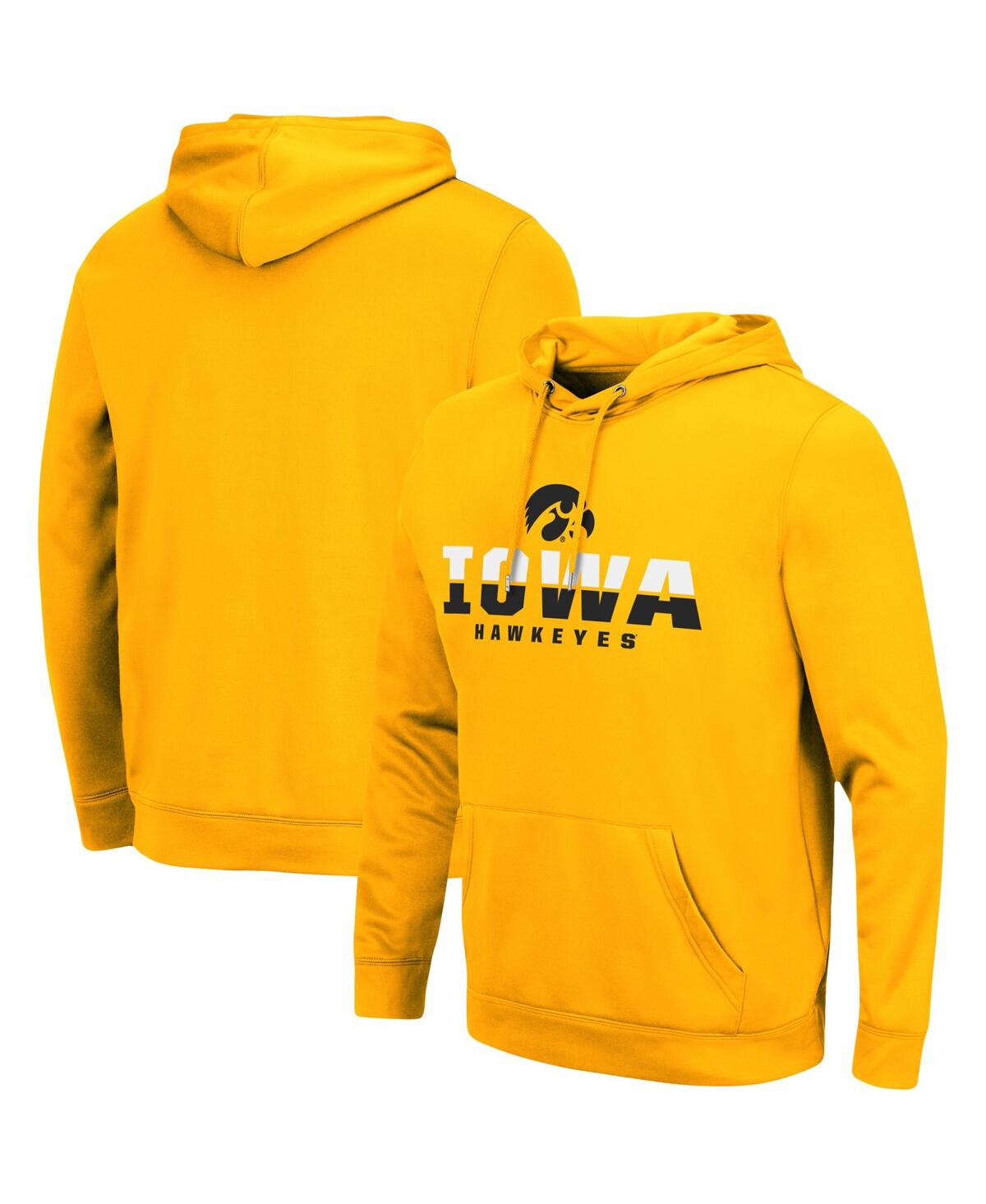 Men's ColosseumIowa Hawkeyes Lantern Pullover Hoodie - Gold