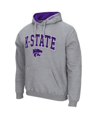 Men's Kansas State Wildcats Arch & Logo 3.0 Pullover Hoodie