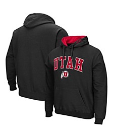Men's Black Utah Utes Arch and Logo Pullover Hoodie