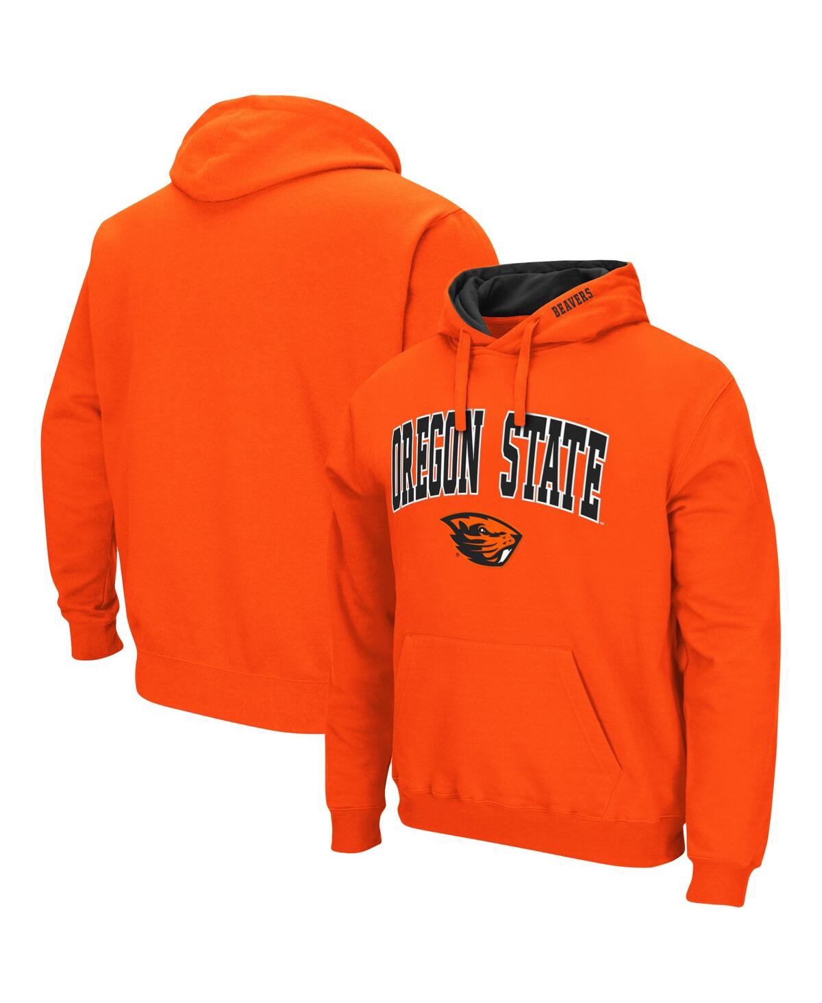 Colosseum Men's  Orange Oregon State Beavers Arch And Logo 3.0 Pullover Hoodie