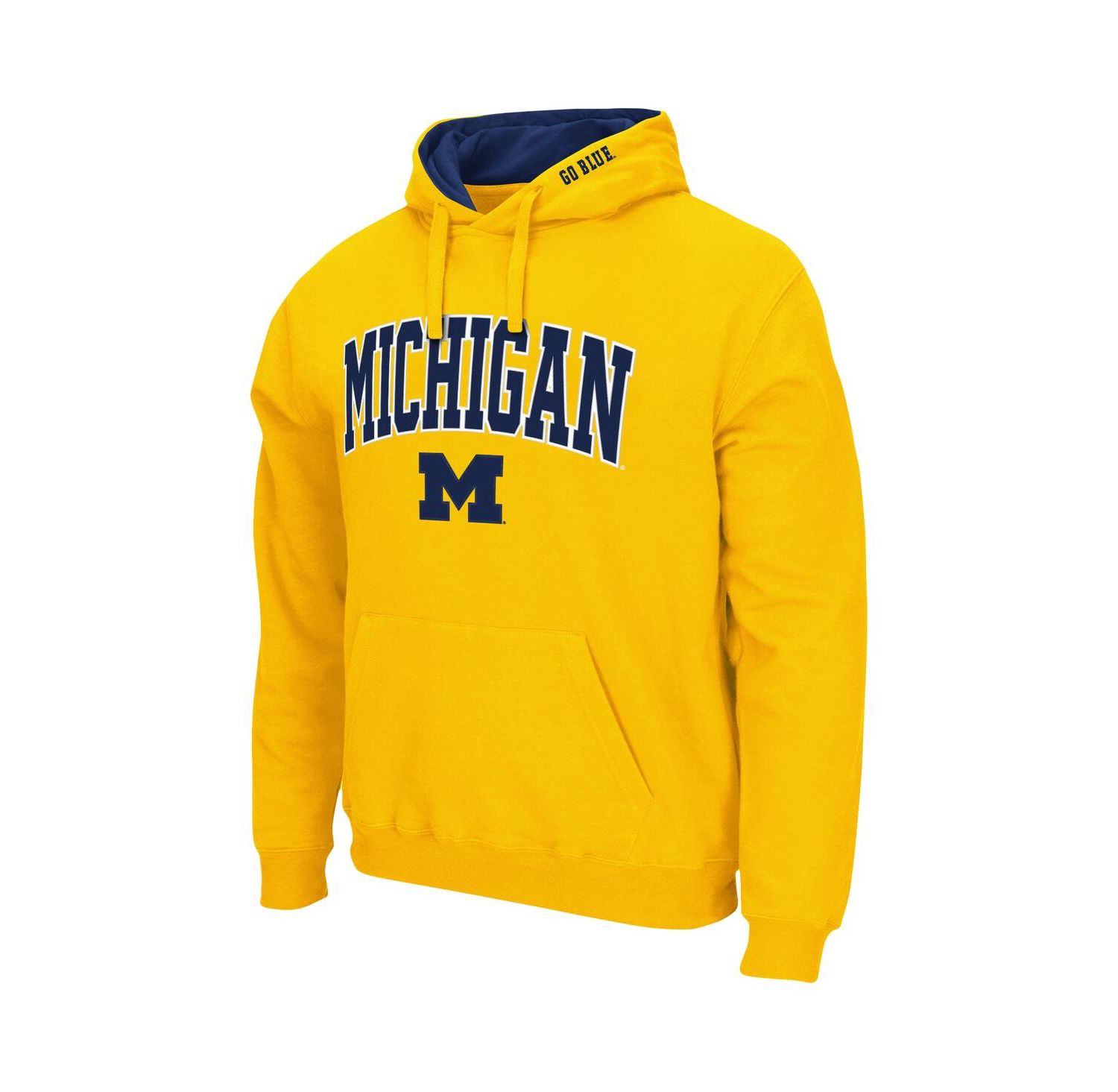 Men's Maize Michigan Wolverines Arch & Logo 3.0 Pullover Hoodie