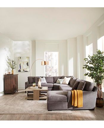 Furniture Radley Fabric 5 Pc. Sectional Sofa with Corner Piece