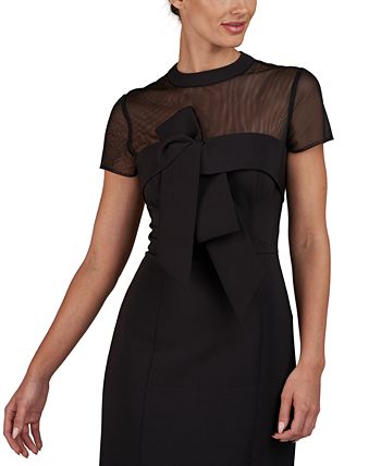 Stretch crepe midi discount dress js collections