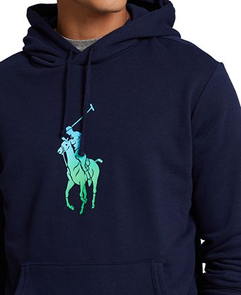 Polo Ralph Lauren Men's Ombré Big Pony Fleece Hoodie & Reviews - Hoodies &  Sweatshirts - Men - Macy's