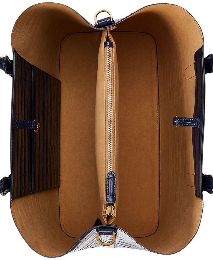 Lauren Ralph Lauren Embossed Leather Large Marcy Satchel Macy's