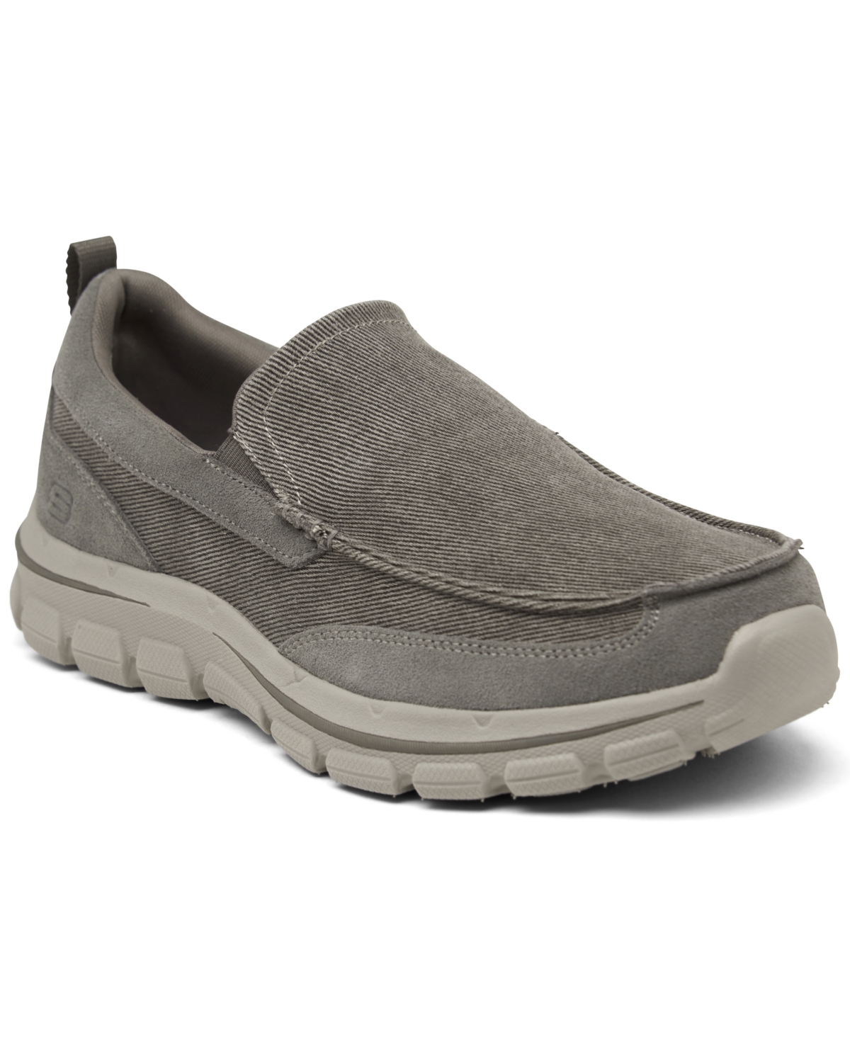 Skechers Men s Palmero Matthis Moc Toe Canvas Slip On Casual Sneakers from Finish Line Smart Closet