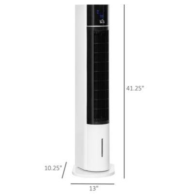Bladeless Air Cooler, Evaporative Oscillating Tower Fan Humidifier Unit