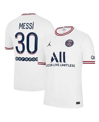 Jordan Men's Brand Lionel Messi White Paris Saint-Germain 2021/22 ...