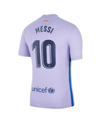 Men's Nike Lionel Messi Purple Barcelona 2021/22 Away Stadium