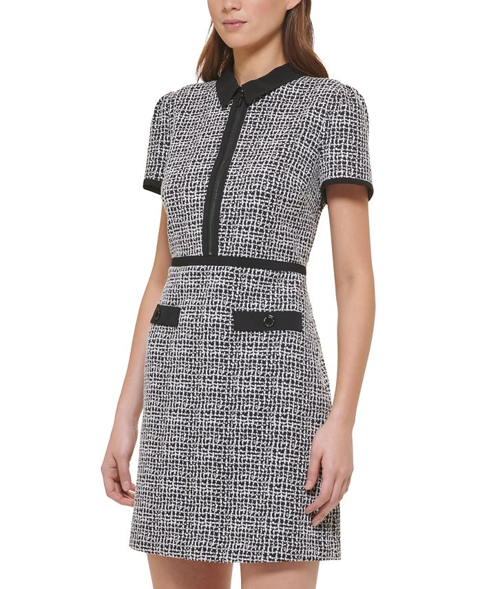 KARL LAGERFELD Womens Pink Zippered Pocketed Self Tie Sash Striped Sleeveless Surplice Neckline Wear To Work Wide Leg Jumpsuit main image 1