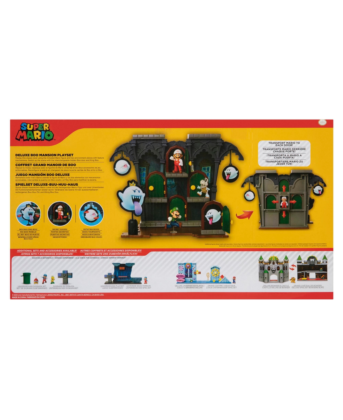 Super Mario Deluxe Boo Mansion Playset In Multicolor