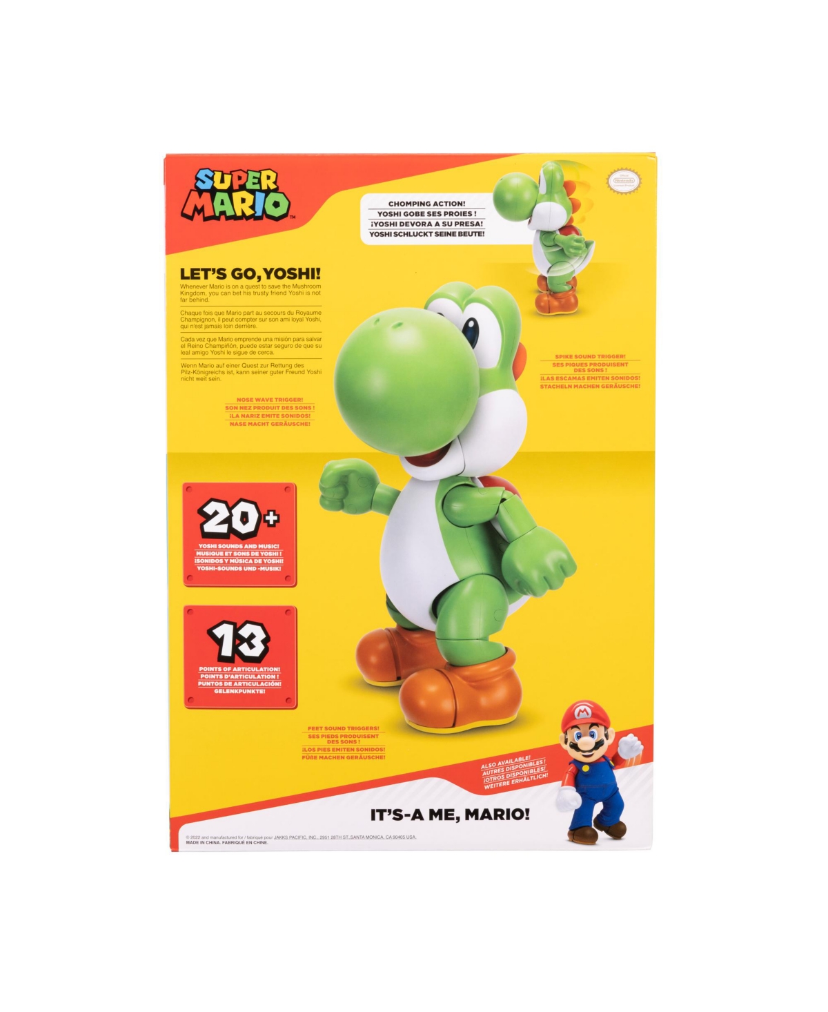 Super Mario Let's Go, Yoshi Figure In Multicolor