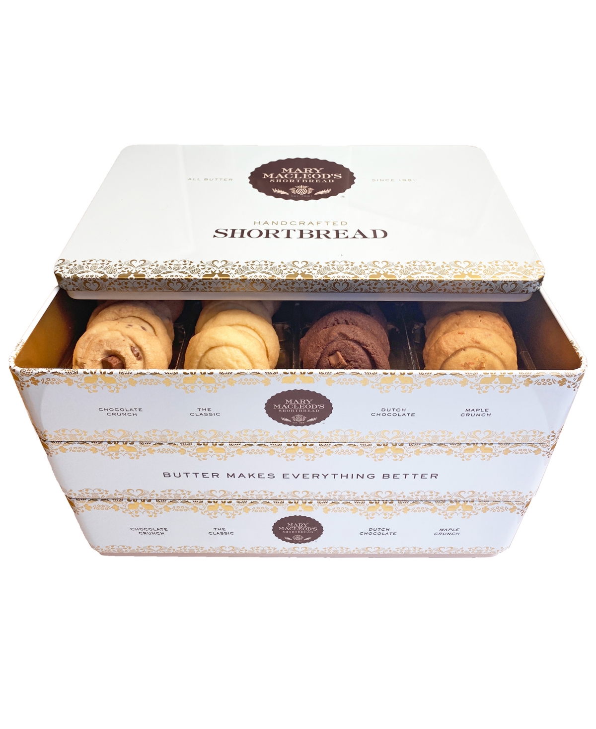 Shop Mary Macleod's Shortbread Mary Macleod's Variety Signature Cookie Tin Shortbread Cookies Gift, 72 Cookies In No Color