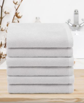 Ediree Turkish Cotton 6 Piece Fingertip Towels Set