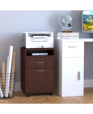 Rolling File Storage Cabinet Document Shelf Drawer Home Office