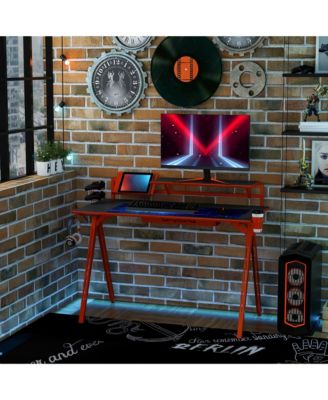 Steel eSports PC Gaming Station with Cable Basket and Large Tabletop