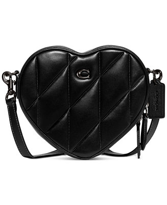 COACH Quilted Leather Heart Crossbody & Reviews - Handbags & Accessories -  Macy's