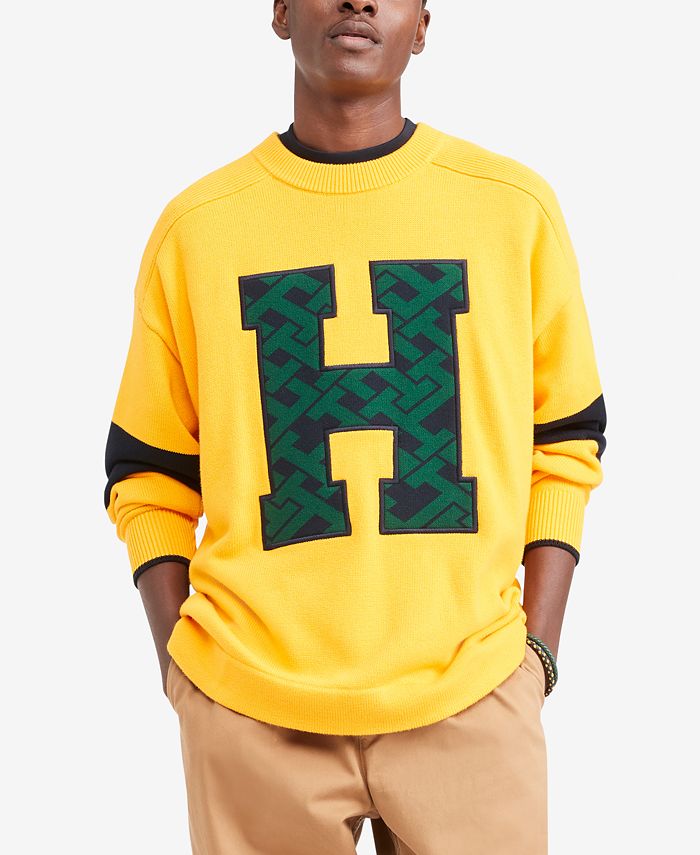 TOMMY HILFIGER - Men's monogram hoodie - Size 