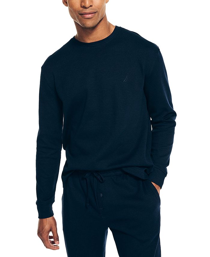 Nautica Men’s Waffle Knit Thermal Pajama Set Macy's