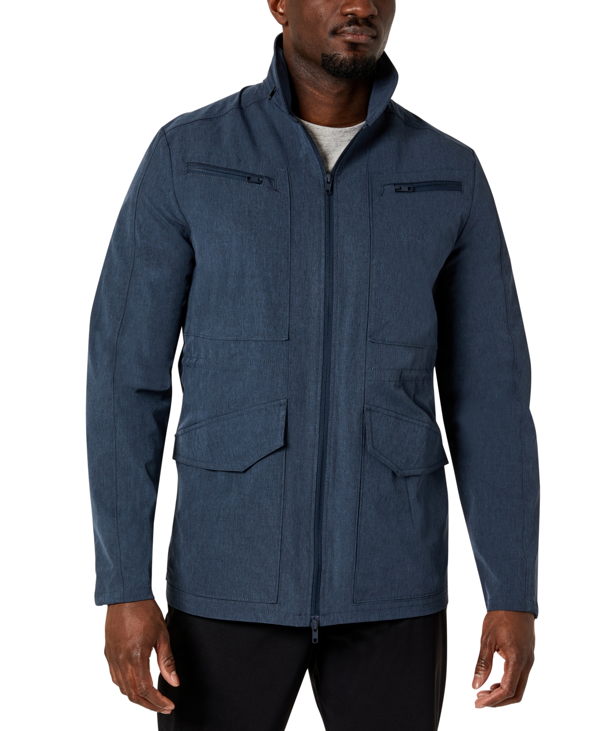Kenneth Cole Men's Active Field Jacket In Heather Blue