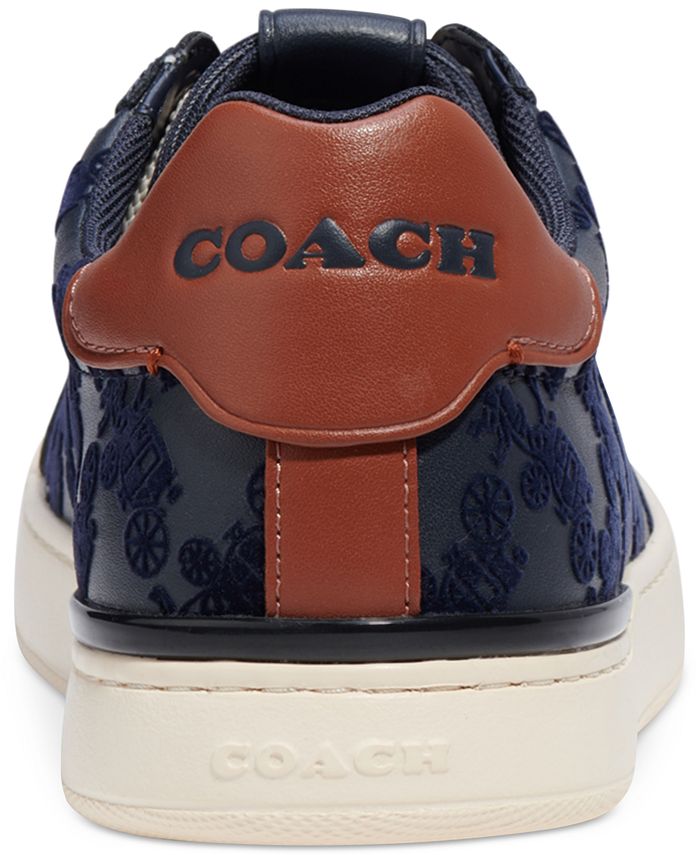 COACH Men's Lowline Flocked Leather Sneaker Macy's