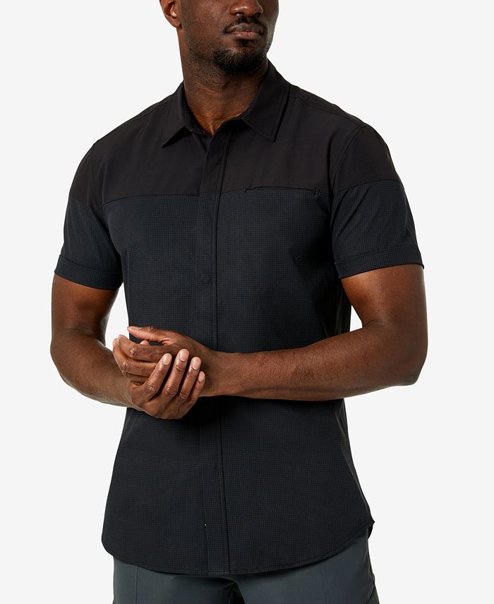 Kenneth Cole Men's Performance Short-Sleeve Sportshirt & Reviews - Casual  Button-Down Shirts - Men - Macy's