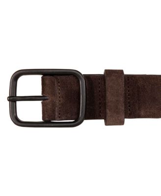 Men's Distressed Suede Leather Belt