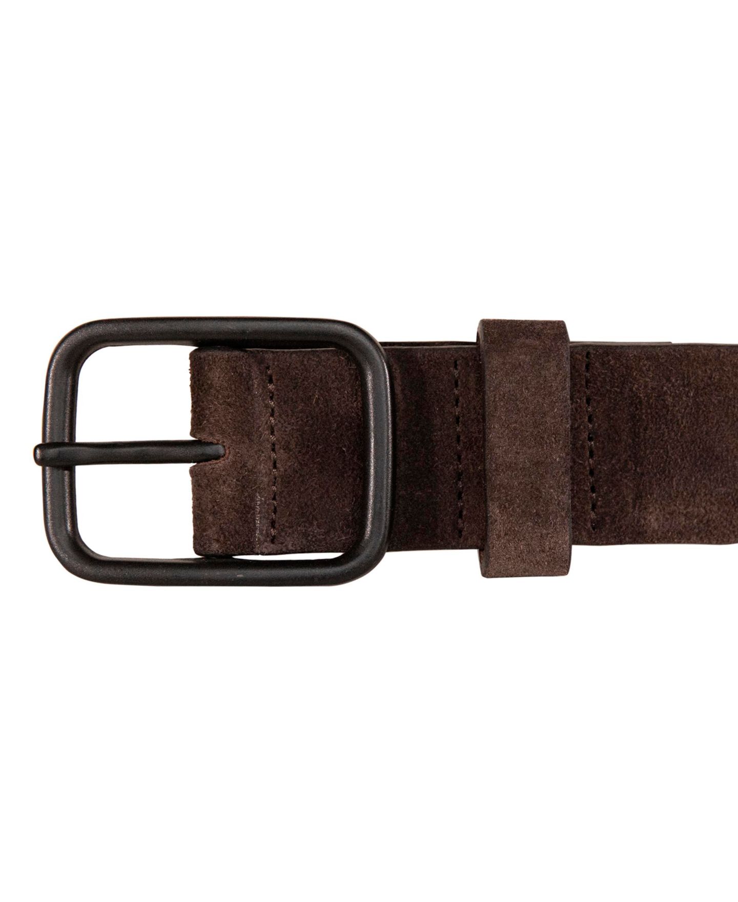 Мужской ремень Lucky Brand Distressed Suede Leather Belt, цвет: Коричневый — фото 2