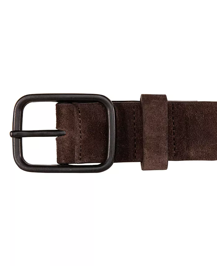 Men's Distressed Suede Leather Belt - thumbnail 2