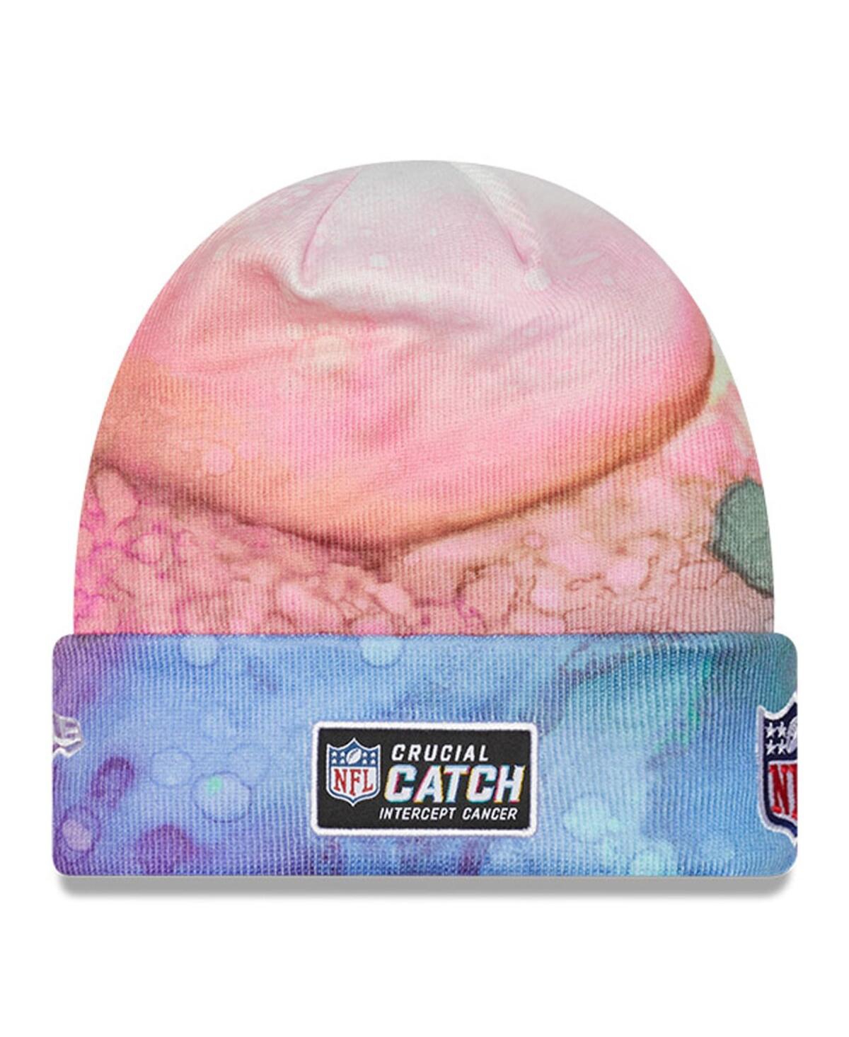 Shop New Era Men's  Pink Green Bay Packers 2022 Nfl Crucial Catch Knit Hat